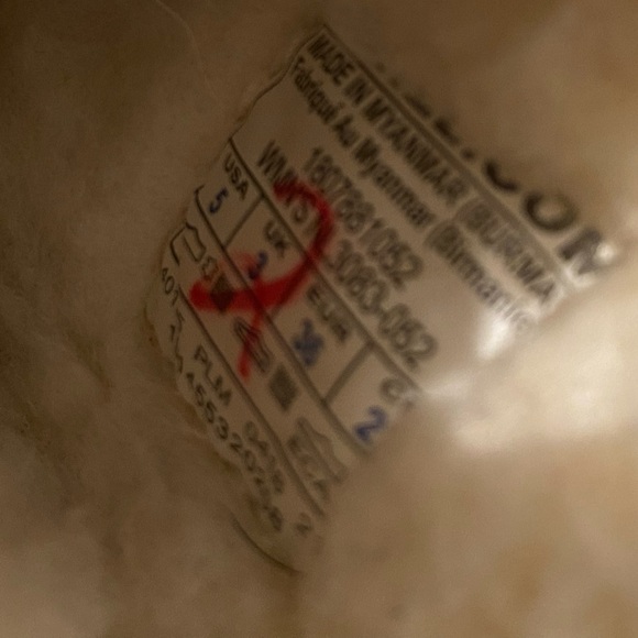 Sorel Nakiska Slide Winter Shearling Slippers gray size 5 - Picture 8 of 8